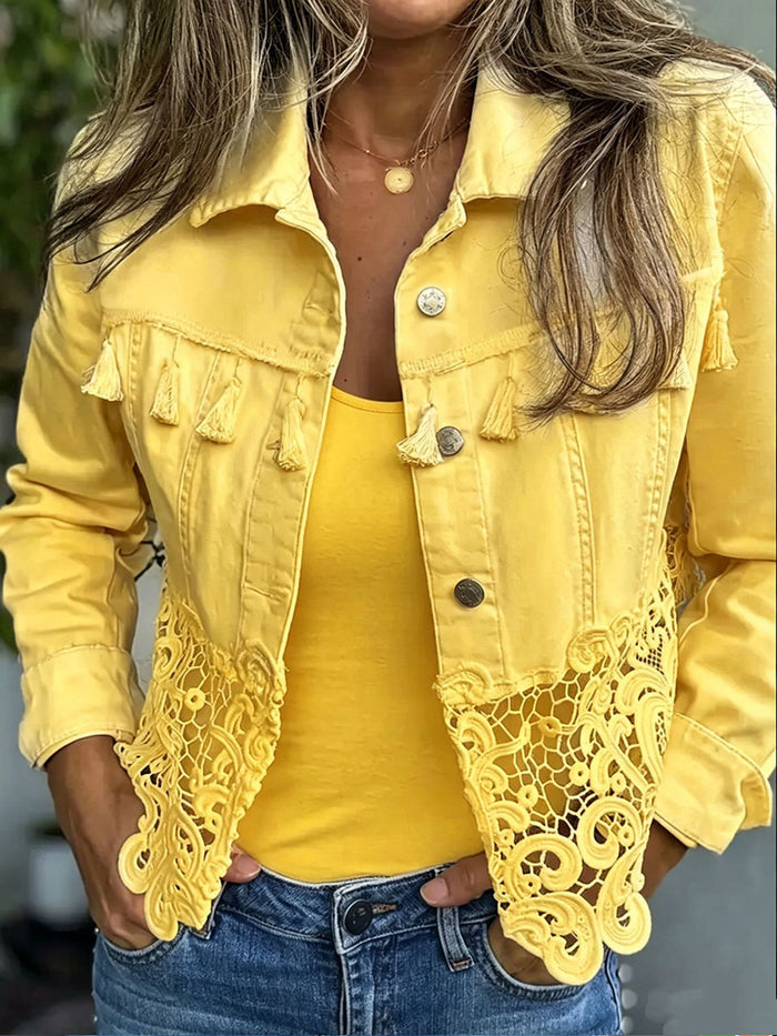 Kambria™ | Veste à Franges et en Dentelle